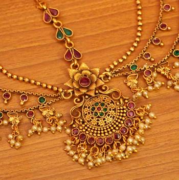 Multicolor Ruby Maang-Tikka 2