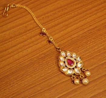 Red Ruby Maang-Tikka 1