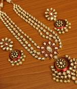 Red Pearl Necklace-Sets