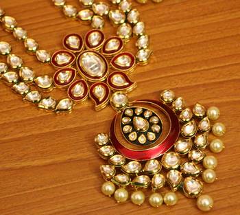 Red Pearl Necklace-Sets 2