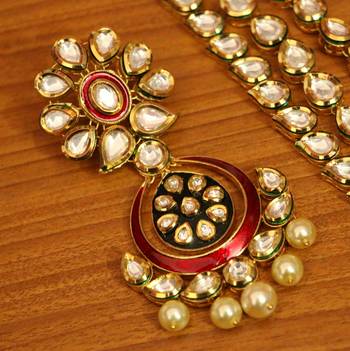 Red Pearl Necklace-Sets 3