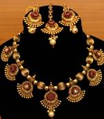 Red Zircon Necklace-Sets