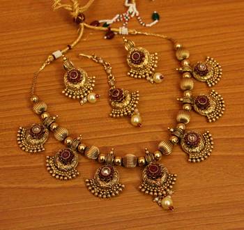 Red Zircon Necklace-Sets 2