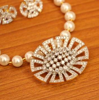 White Pearl Necklace-Sets 2