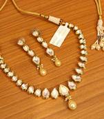 White Pearl Necklace-Sets