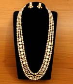 White Pearl Necklace-Sets