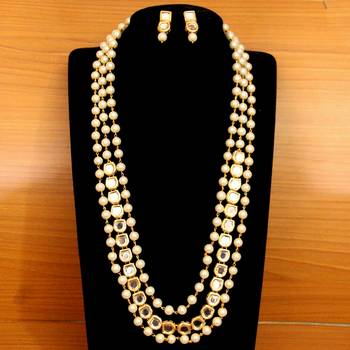 White Pearl Necklace-Sets 1