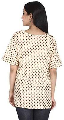 White printed cotton tops 4