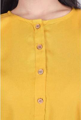 Yellow plain cotton tops 5