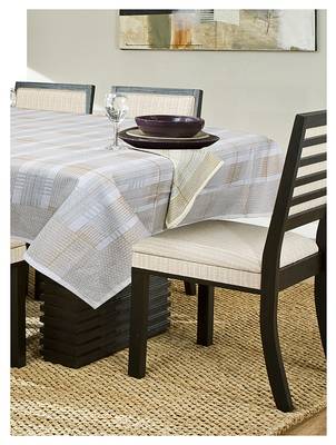 Portia 6 Seater Dining Table Cover with Napkins by Home Affairs 1