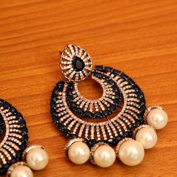 Blue Pearl Danglers-Drops 2