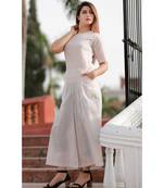 White Floral Printed Jumpsuit