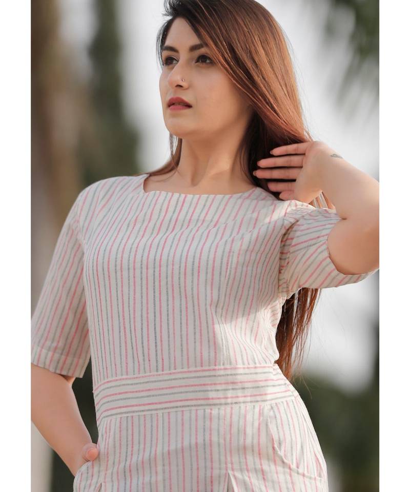 White Floral Printed Jumpsuit