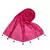 Pink  Designer Hand Work White Threaded Square Grid Hijab