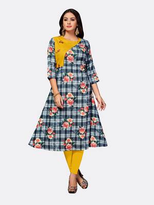 Multicolor embroidered polyester kurtas-and-kurtis 1