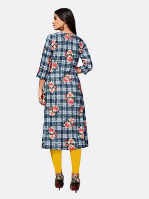 Multicolor embroidered polyester kurtas-and-kurtis 2