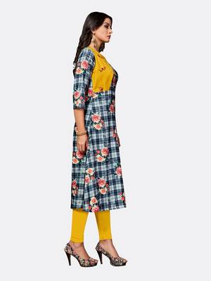 Multicolor embroidered polyester kurtas-and-kurtis 3
