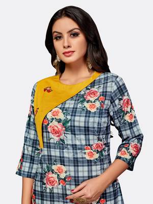 Multicolor embroidered polyester kurtas-and-kurtis 4