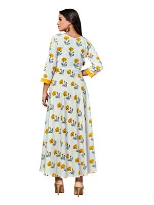 White printed polyester kurtas-and-kurtis 2