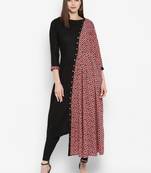 Multicolor printed polyester kurtas-and-kurtis