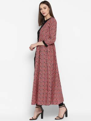 Multicolor printed polyester kurtas-and-kurtis 3