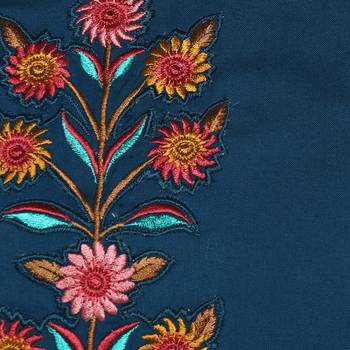 Mustard embroidered rayon embroidered-kurtis 5