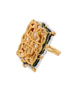 Kundan Oversized Square Ring