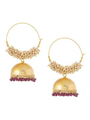 Golden Jhumkay Earrings 1