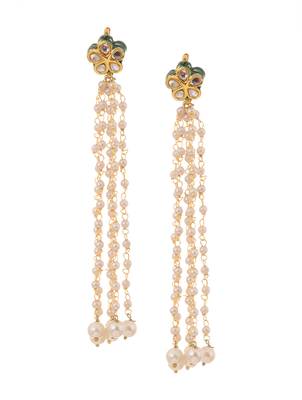 Long Kundan Earrings 1