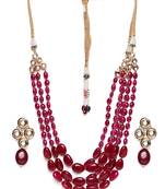 Maroon Necklace Set
