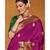 Alluring purple gold zari woven Paithani Saree with designer blouse