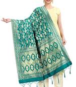 Rama Banarasi Silk Jacquard Woven Dupatta