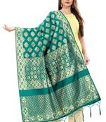 Rama Banarasi Silk Jacquard Woven Dupatta