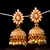 Designer Golden Gold Plated Pearl Jhumka Stud Wedding Festival Earrings