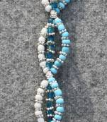 Shaded Blue and White Bracelet.