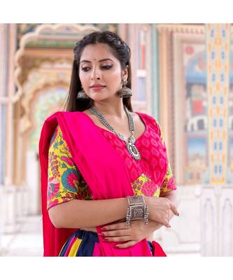 Pink Multicolour Lehenga Set With Dupatta (Set of 3) 2