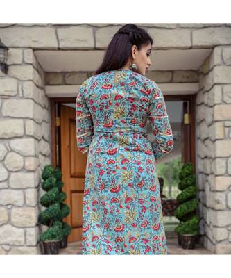 Blue Burst Kurta With Palazzo (Set of 2) 5