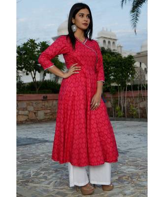 Rani Angrakha Kurta Palazzo Set  (Set of 2) 3