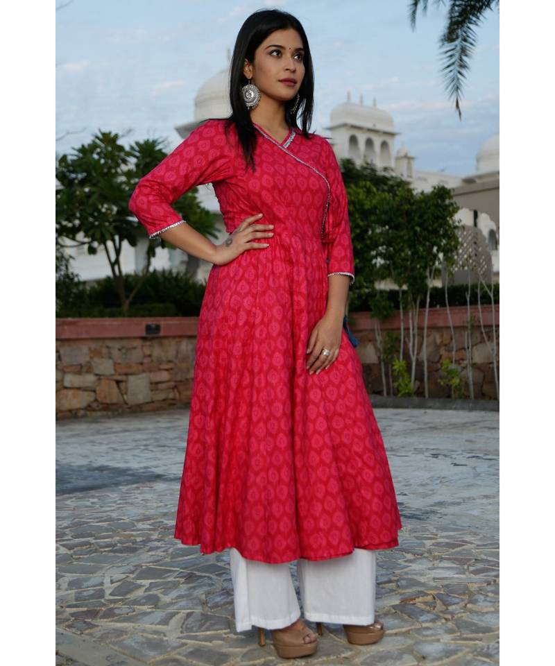 Rani Angrakha Kurta Palazzo Set  (Set of 2)