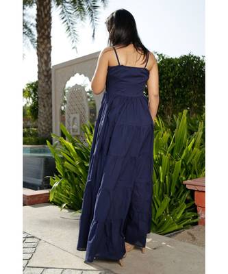 Navy Blue Tier Dress 3