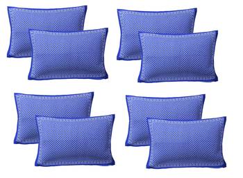 100% Cotton Printed Pillow Covers 4 Sets (8 Pieces)-17"x27" 1