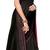 Black Sana Silk Stone Work Saree With Blouse