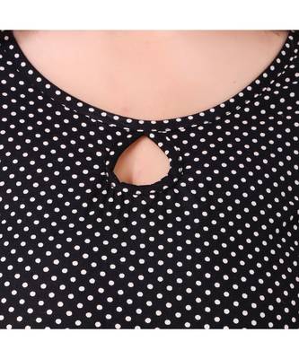 black plain rayon kurti 4