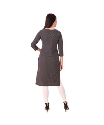 black plain rayon kurti 2