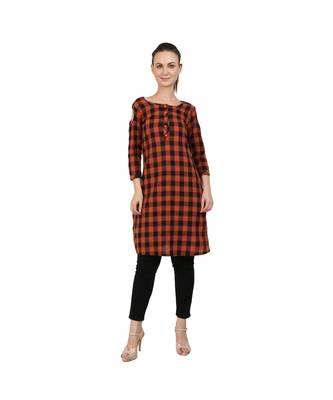 multicolor plain rayon kurti 1