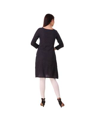 black plain rayon kurti 2