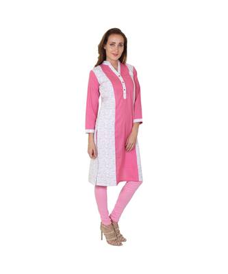 white plain rayon kurti 3