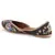 Msc Leather Ethnic Hand Embroidered Flat Jutis For Women