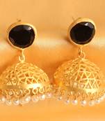 Beautiful Matte Finish Black Jhumkka 