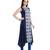 blue printed cotton plus size kurtis